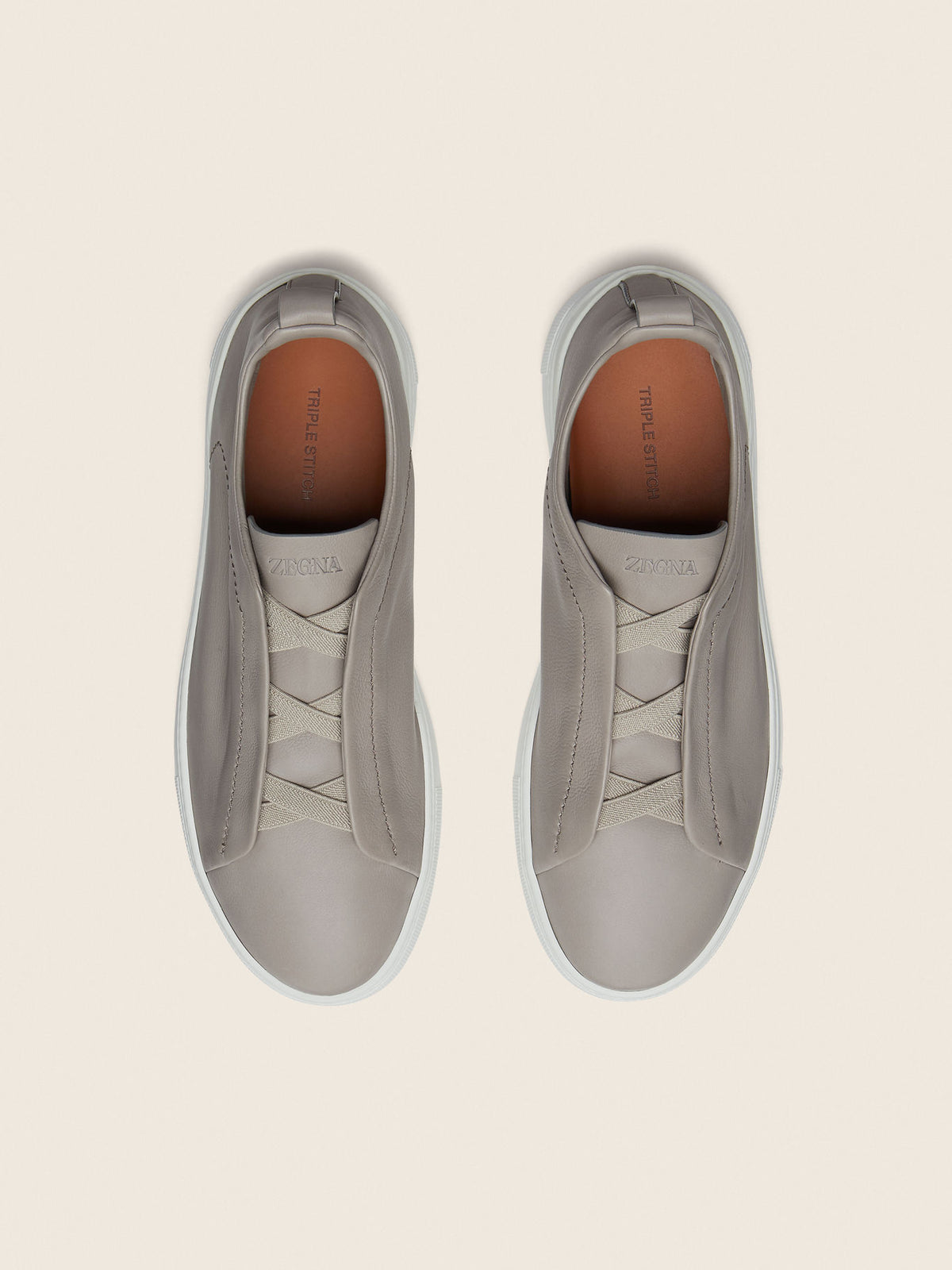 Zegna Triple Stitch SECONDSKIN cinza-claro