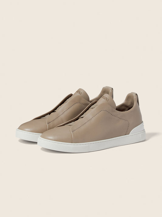 Zegna Triple Stitch SECONDSKIN Taupe Claro