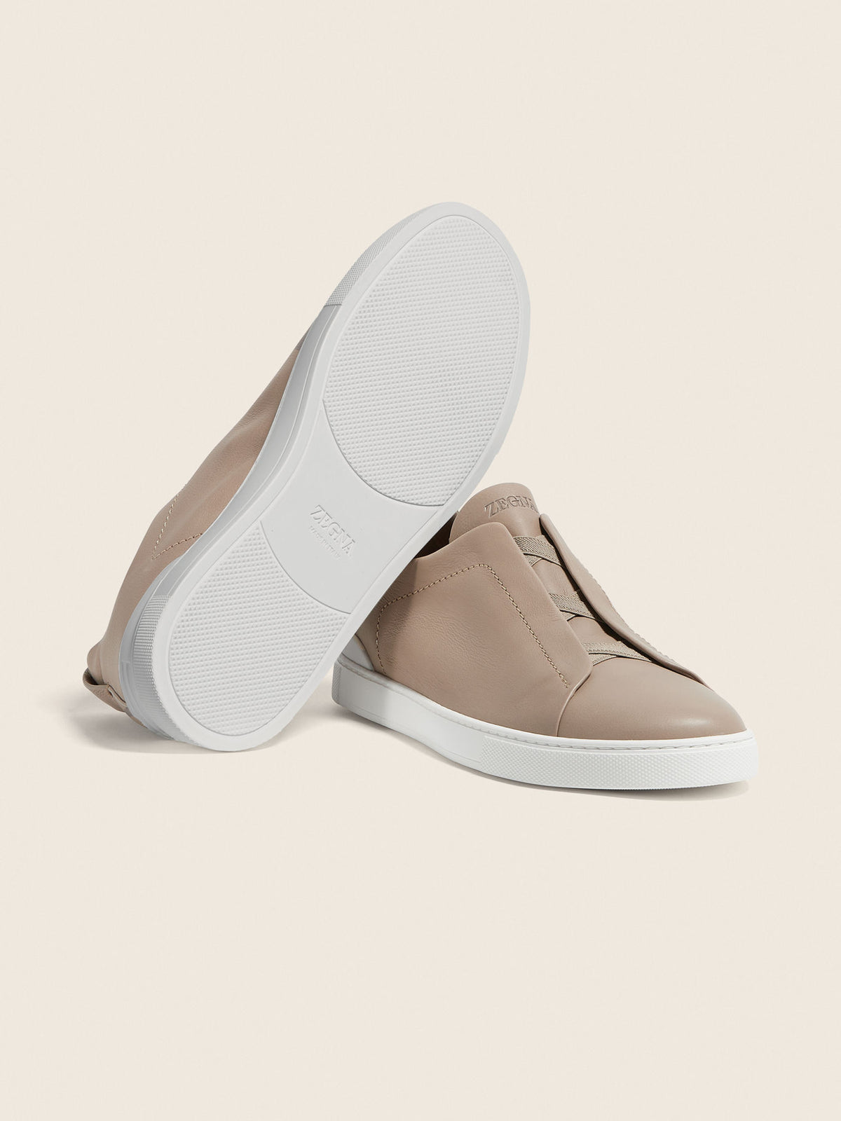 Zegna Triple Stitch SECONDSKIN Taupe Claro