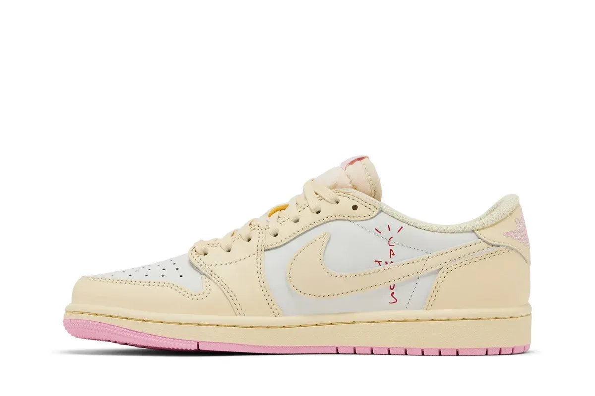 Air Jordan 1 Retro Low OG SP Travis Scott Shy Pink Bege