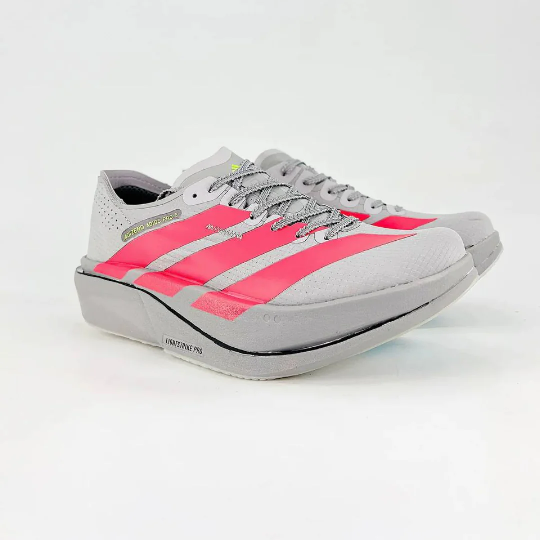 Adidas Adizero Adios Pro 5 - Cinza/Vermelho