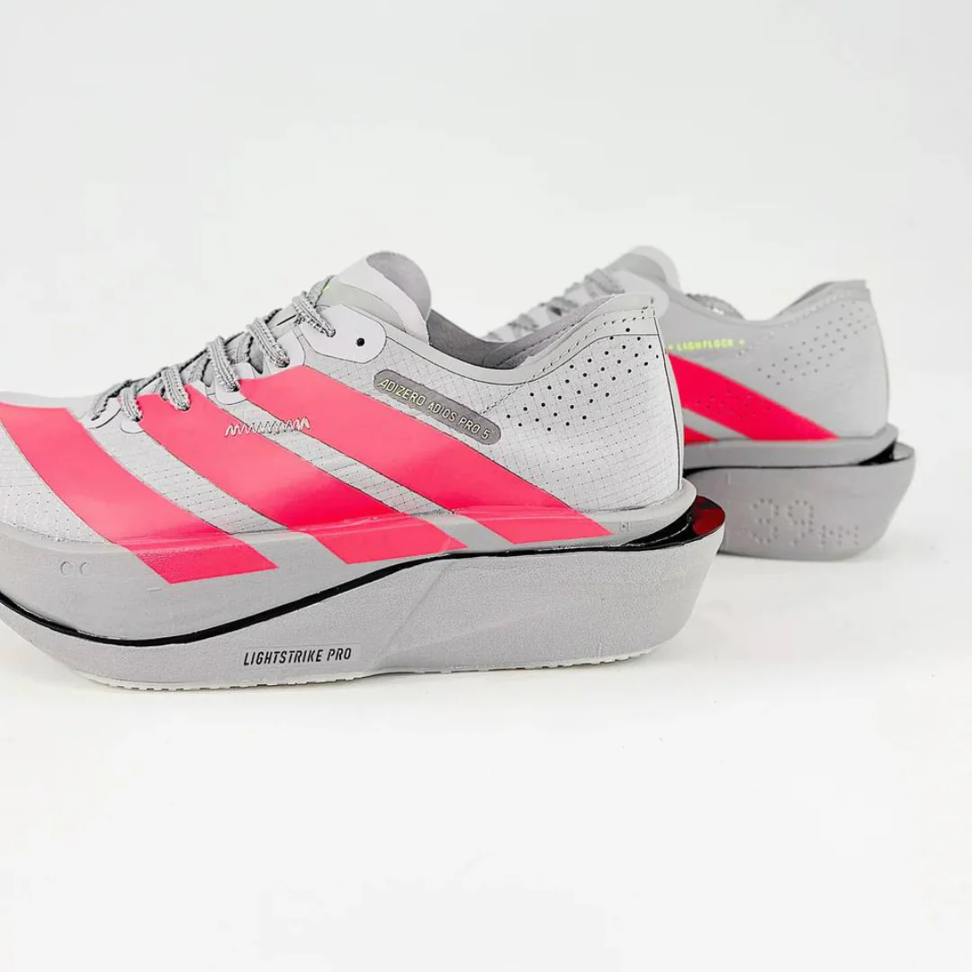 Adidas Adizero Adios Pro 5 - Cinza/Vermelho