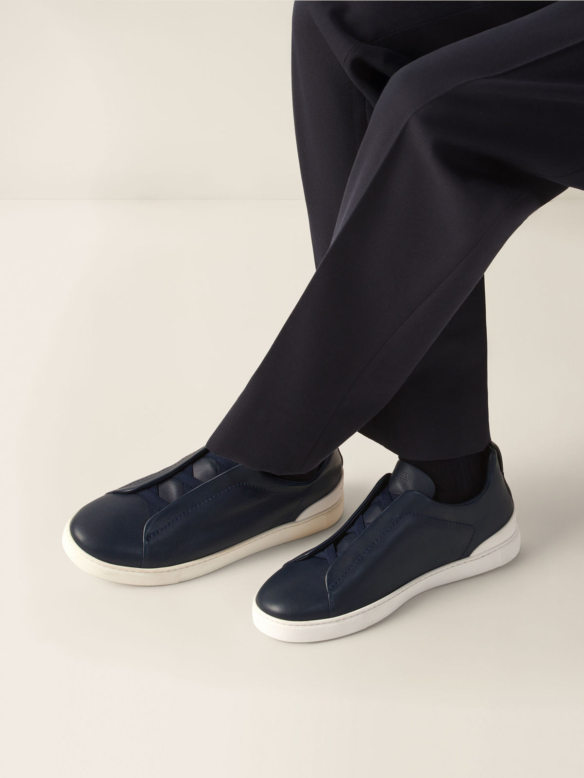 Zegna Triple Stitch Azul